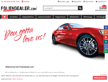 Tablet Screenshot of foliendealer.com